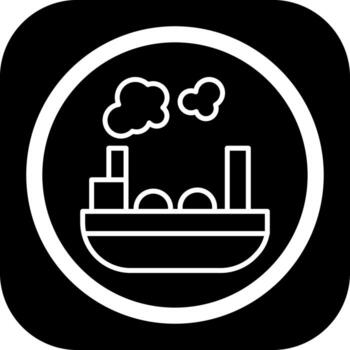 Ship Color Block Style Badge vector