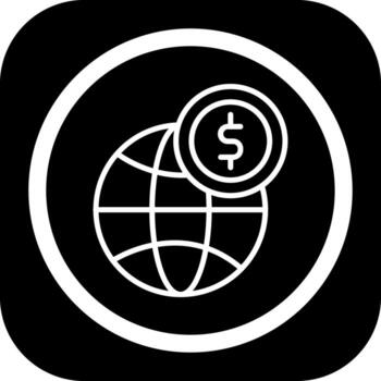Global Currency Gradient Style Design Element vector