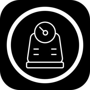 Weight Scale Sharp Linear Edge Mark vector