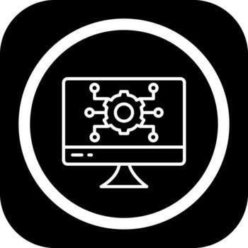 api compacto web icono símbolo vector