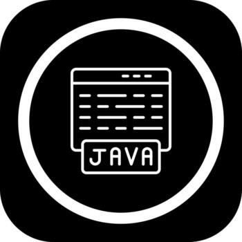 Java Outlined Concept Style Piece vector