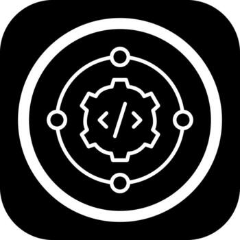 Api Gradient Themed Symbol vector