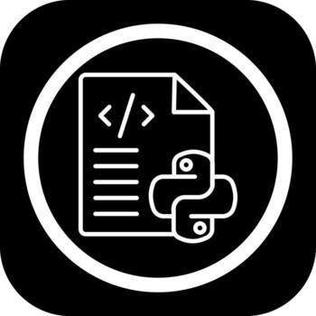 Python Modern Interface Style Badge vector