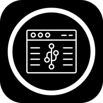 Version Control Modern Color Based Symbol vector