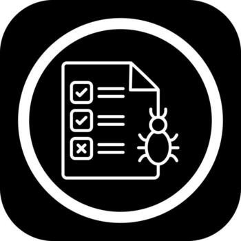 Bug Report Minimal Design Style Badge vector