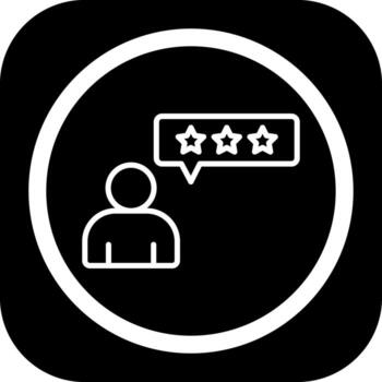 Customer Review Sharp Edge Style Visual vector