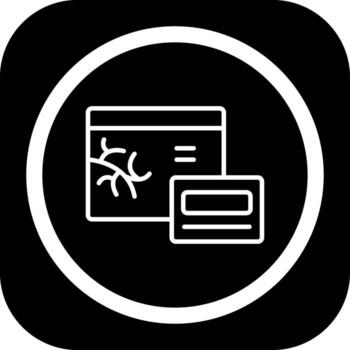 Coromary Angiogram Custom Line Based Element vector