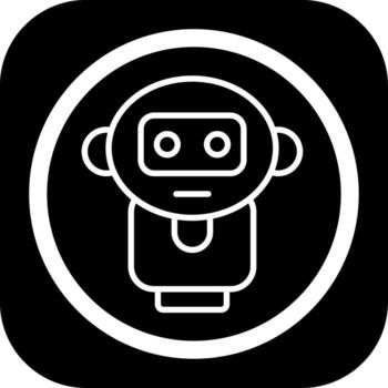 Ai Tutor Iconic Line Based Form vector