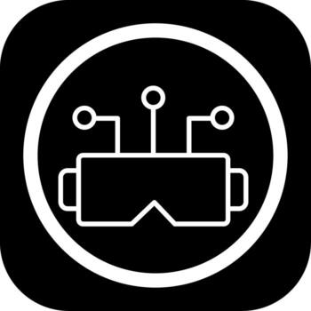 Virtual Reality Gradient Style Design Element vector