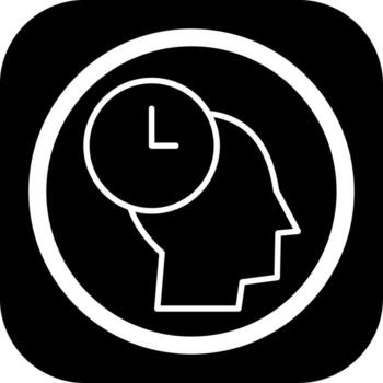 Patience User Interface Badge vector