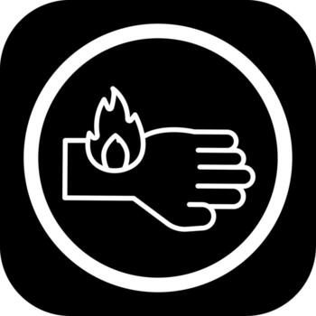 Flaming Skin Three Dimensional Interface Shape vector