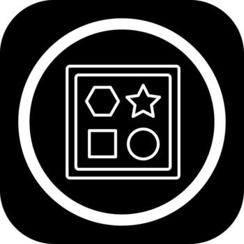 Shapes Application Focused UI Design vector