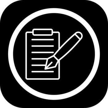 caligrafía simplificado Delgado línea marca vector