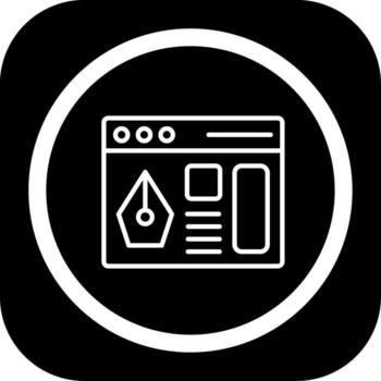 Ui Design Tech Inspired Graphic Form vector