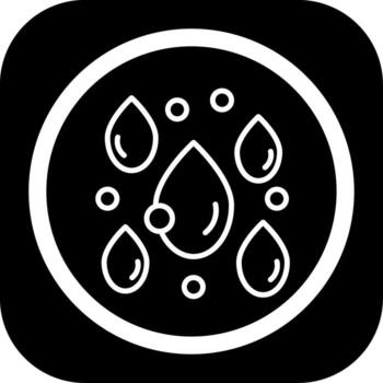 Raindrops Smooth Mobile App Visual vector