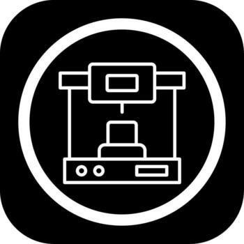 3d Printer Monotone Sketch Style Design vector
