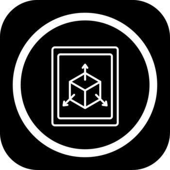 Three Dimensional Modern Interface Style Badge vector