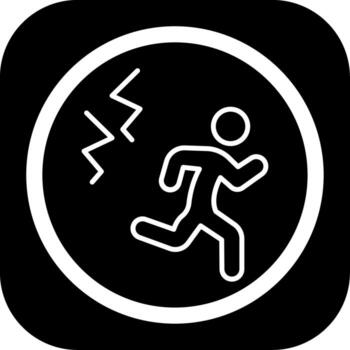 Evacuate Application Focused UI Design vector