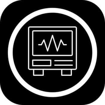 Earthquake Monitor Sharp Edge Style Visual vector
