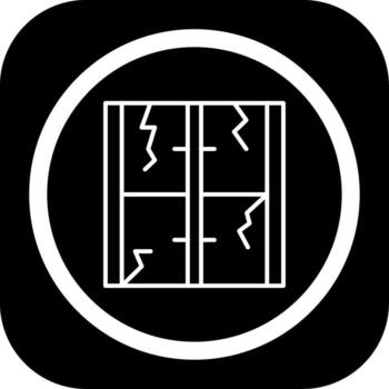 Window Damage Digital Technology Style Element vector