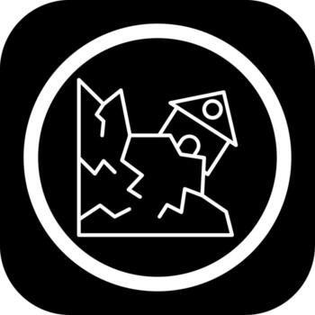 Landslide Detailed User Interface Piece vector