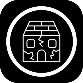 Earthquake Clean Frame Design Object vector