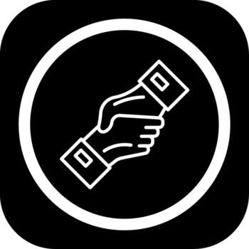 Shake Hand Web Style Based Graphic vector
