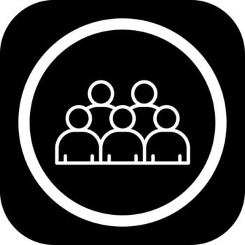 People Outlined Frame Graphic Object vector