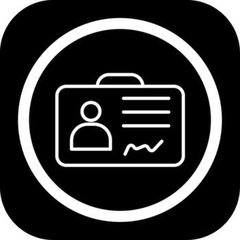 License To Work Smooth User Interface Symbol vector
