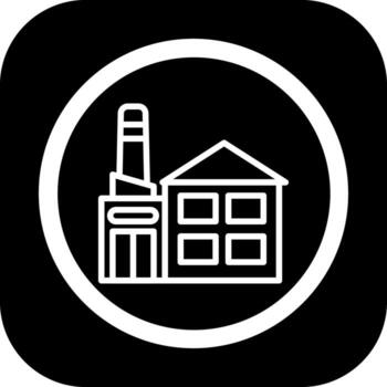 Industrial Building Coded User Interface Symbol vector