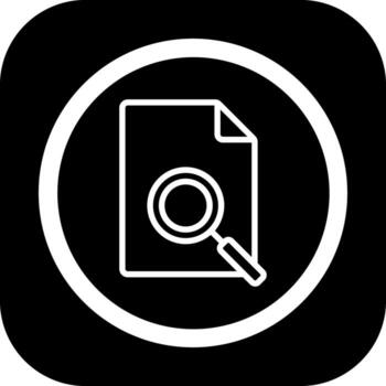 File Search Pixel Grid Based Artwork vector