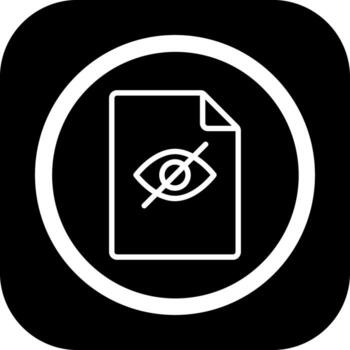 Hidden File Custom Line Based Element vector