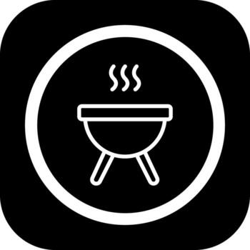 Barbacue Sharp Edge Style Visual vector