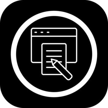 Copywriter Interactive User Interface Design vector