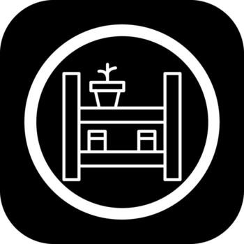 Shelves Shadowed Flat UI Design vector