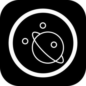 Saturn Handcrafted User Interface Symbol vector