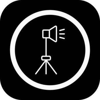 Lighting Geometric Mobile App Mark vector