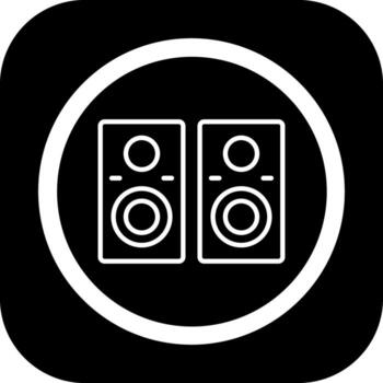 Speakers Sharp Linear Edge Mark vector