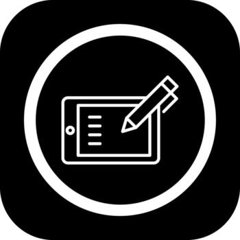 Tablet Coded User Interface Symbol vector