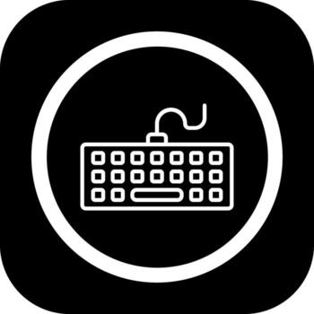 Keyboard Vivid Application UI Element vector