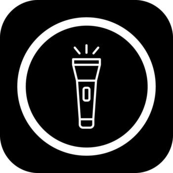 Flashlight Digital Application Concept Design vector