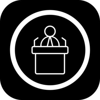 Discourse Futuristic Mobile App Badge vector