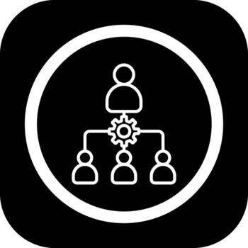 Delegate Interactive Style Symbol vector