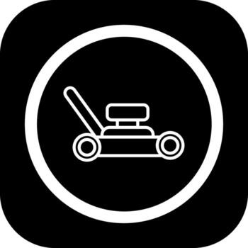 Lawnmower Vivid Application UI Element vector