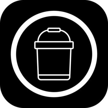 Bucket Clean Frame Design Object vector