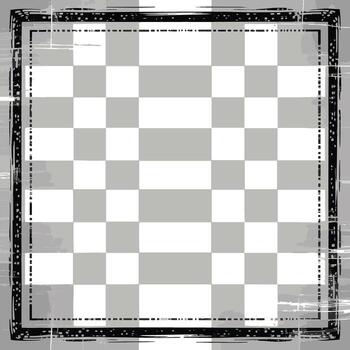 Distressed Square Pattern Backdrop With Rough Edge Border vector