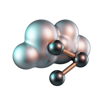 nube compartiendo red conectando nodos lado ver 3d icono png