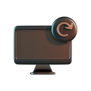 tenere sotto controllo ricaricare ricaricare freccia bronzo davanti Visualizza 3d icona png