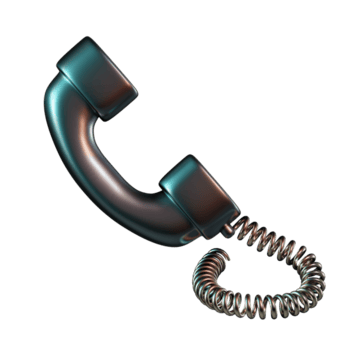 elegant svart sladdad telefon med numerisk knappsats och enkel design 3d ikon illustration png