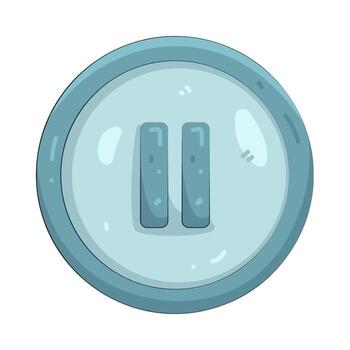 Illustration of Pause Button Circle vector